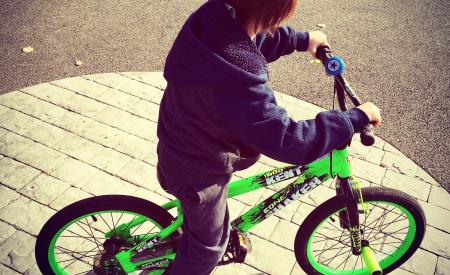 kind op fiets